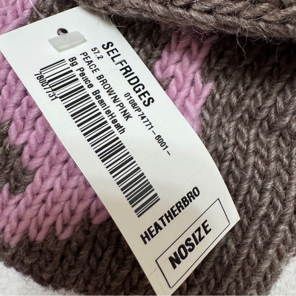 Bailey Goldberg Knit Intarsia Beanies Wool Mohair Hat - Picture 4 of 7